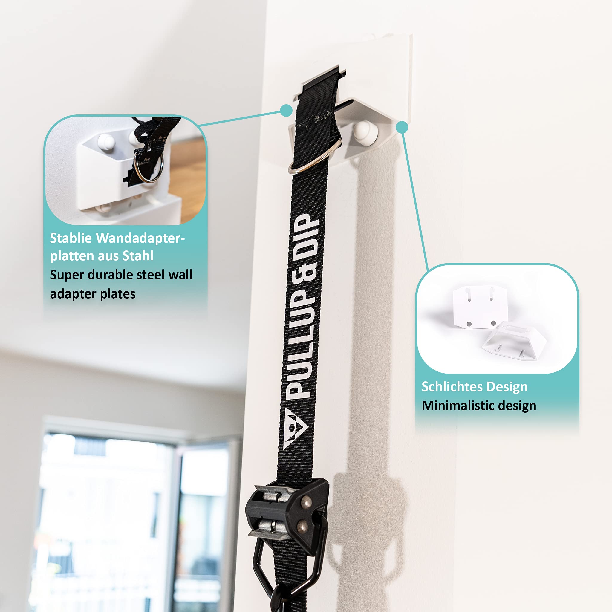 FREESIXD Suspension and Résistance Trainer Set - Équipement d'entraînement Complet Comprenant Un entraîneur à Sangles, des Bandes de résistance, des ancrages de Porte, Une Barre de Fitness et Un Sac.