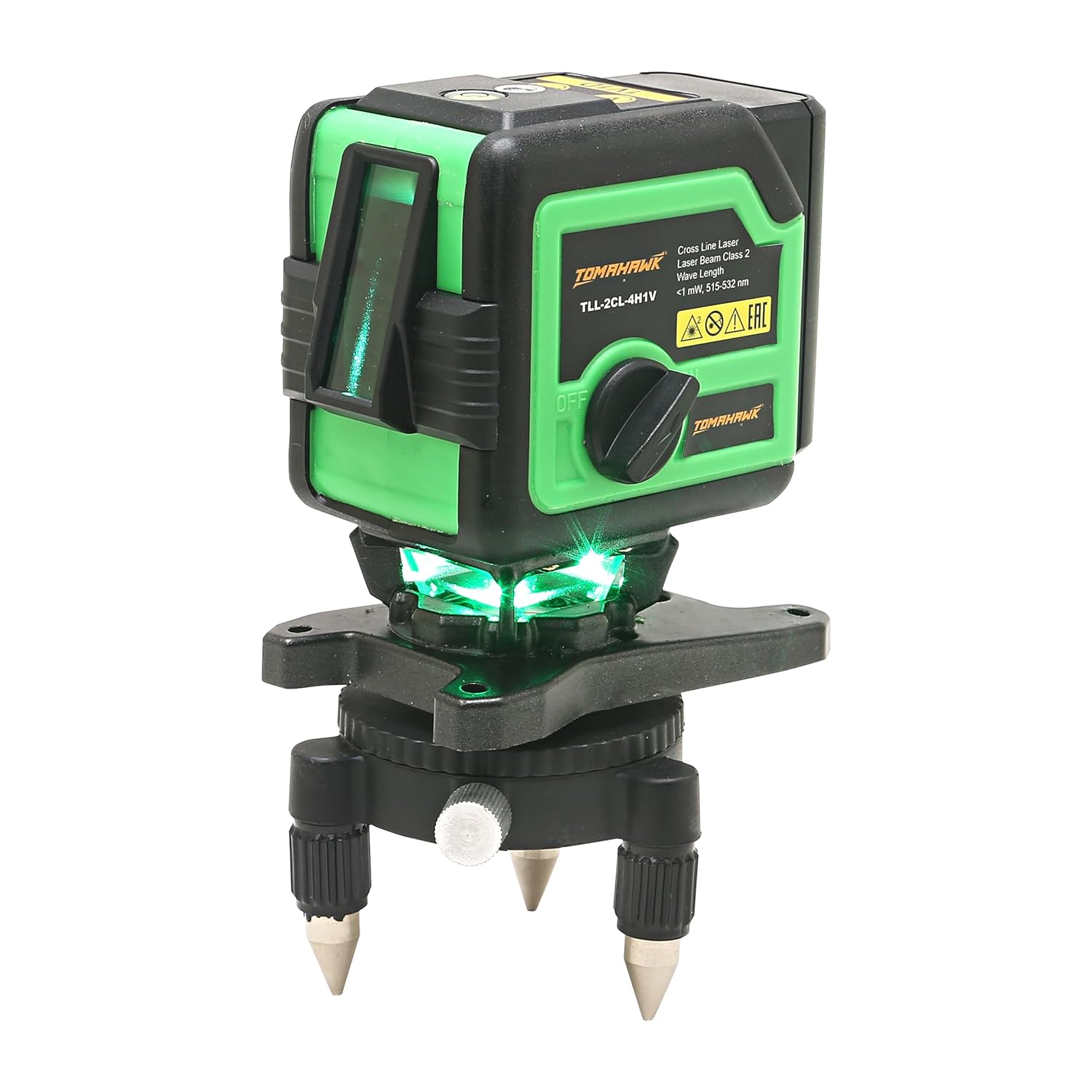 TOMAHAWK® TLL2CL4H1V 2 Line Green, SelfLeveling Laser Level 25