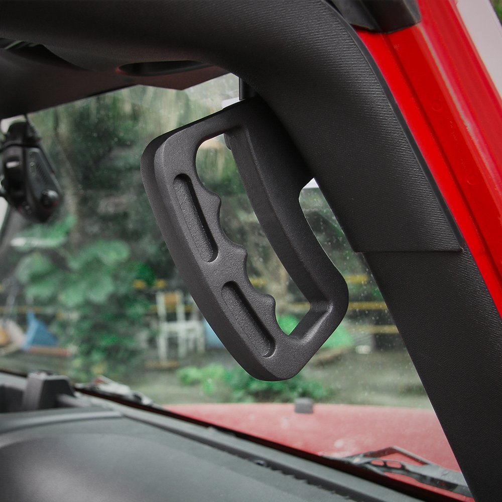 Voodonala Zestaw przednich i tylnych uchwytów do Jeep JK Wrangler & Unlimited 2007-2019 (czarny)