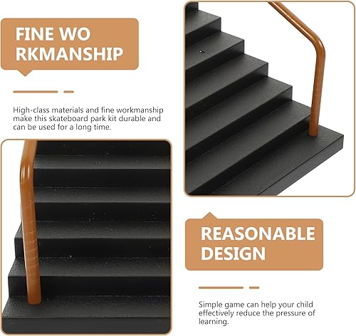 Miniatura 20 de Alasum Juego de rampa de patineta de dedo, juego de rampa de patineta de dedo, mini juguetes de dedo, obstáculo para bicicleta, scooters, rampa