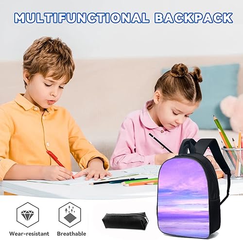 Miniatura 2 de Mochila de moda de gran capacidad mochilas de dibujos animados correa de hombro ajustable mochila ligera de viaje E 17 pulgadas Mochilas Daypack
