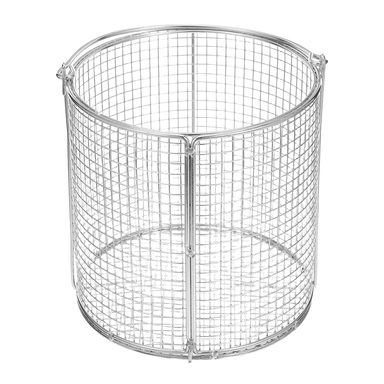GLEAVI Metal Parts Washing Basket with Handle Stainless Steel Parts Cleaning Filtering Basket for Ultrasonic Cleaner and Industrial Cleaning Applications