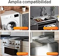 Vista 6 de Cubiertas de hueco para estufa de acero inoxidable, relleno de hueco para estufa, kit de molduras para estufa, protectores de hueco para estufa