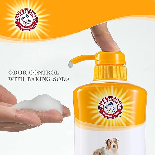 Miniatura 4 de Arm & Hammer Champú ultra fresco para aliviar la picazón para mascotas con avena y aloe, tamaño de valor con bomba de 24 onzas  Suministros de aseo