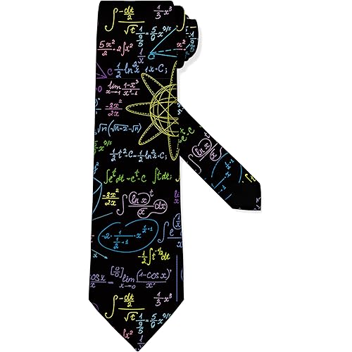 Cubirmin Tie for Men Funny Neckties Fashion Gentleman Soft Comfortable Durable Ties for Wedding Party Holiday - One Size