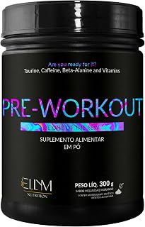 Pre Treino 300g Sabor Morango e Melancia (Fruit Punch) Pre Workout Ellym Nutrition
