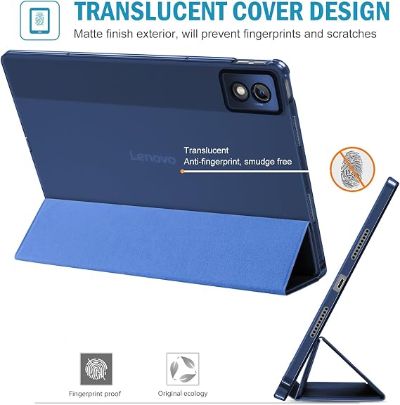ProCase Smart Case for Lenovo Idea Tab Pro 12.7 2025, Pen Holder - Navy