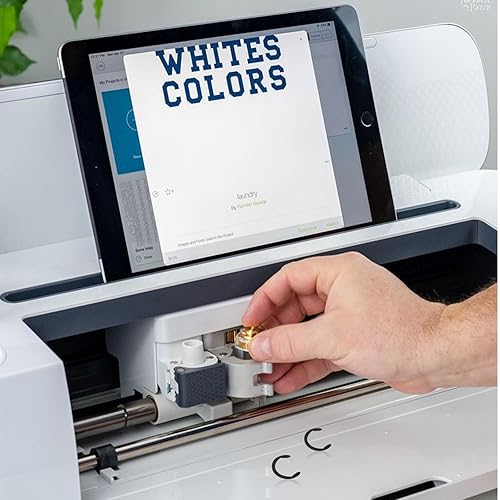 Miniatura 10 de Resolución de rodillos de goma para Cricut Maker y 2 piezas de repuesto de rodillos de goma, mantiene la goma en su lugar con anillos de retención