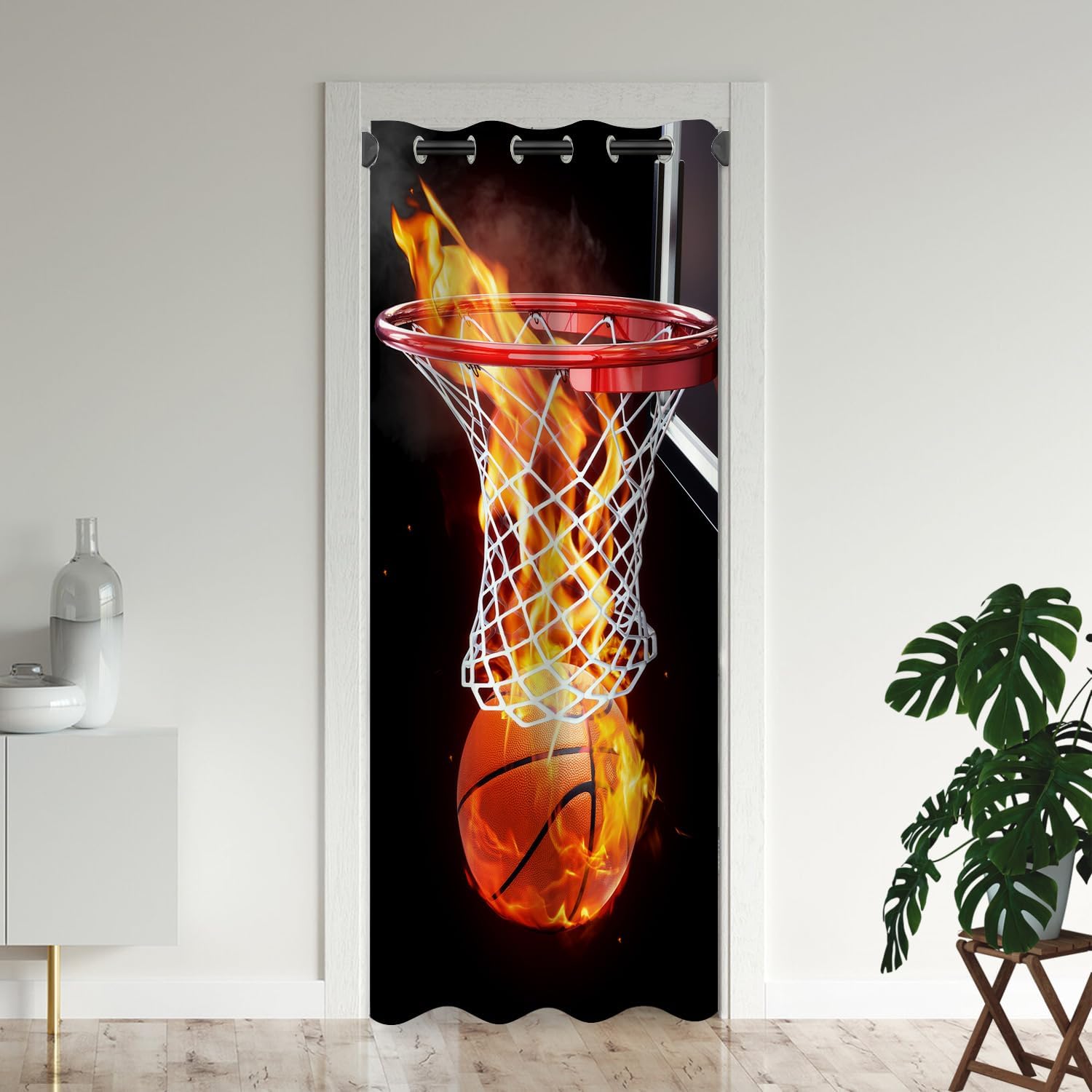 American Football Field Door Curtains for Doorways