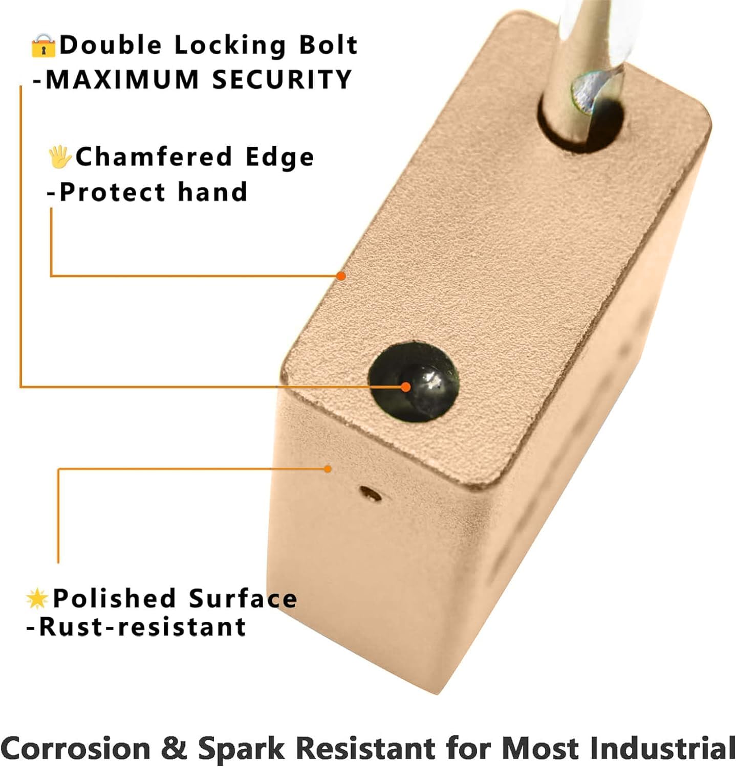 SEPOX® Candado de aluminio dorado para exteriores, resistente, resistente a la intemperie, con llave, juego de 4 cerraduras con 8 mismas llaves, resistente al óxido y cuerpo antioxidante, 38 mm para