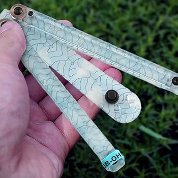 2 PCS Plastic Butterfly Trainer Blue & Black Plastic