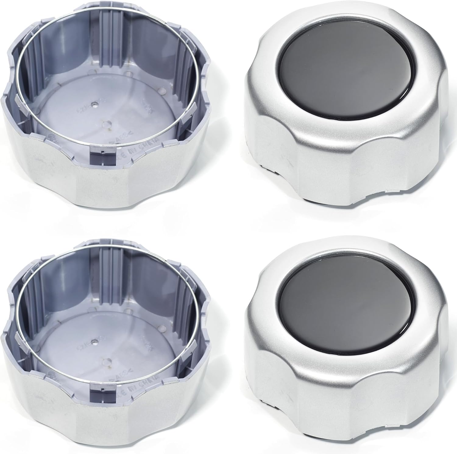 4Pcs Wheel Center Caps for Pathfinder 1997-1999 Wheel Rim 131.5mm(5.18in) Silver Hub Cap Wheel Cover, Replacement 40315-89P15 40315-7Z100
