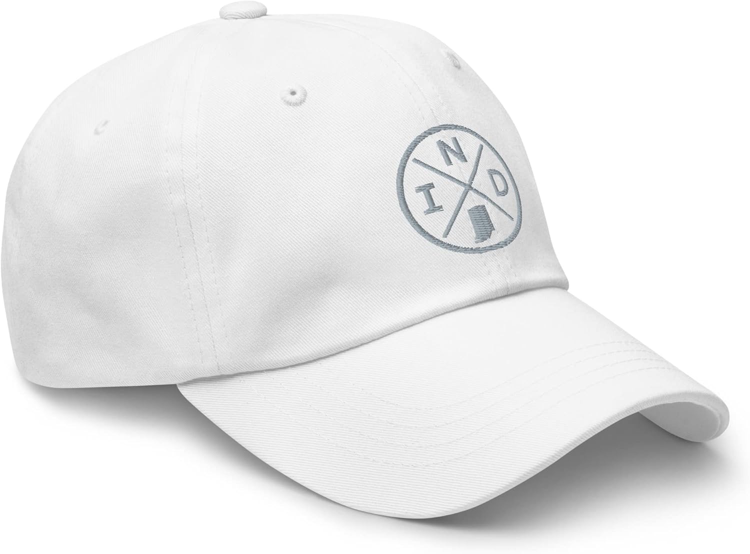 Retro Indianapolis Baseball Hat IND Emblem Dad Hat Cap