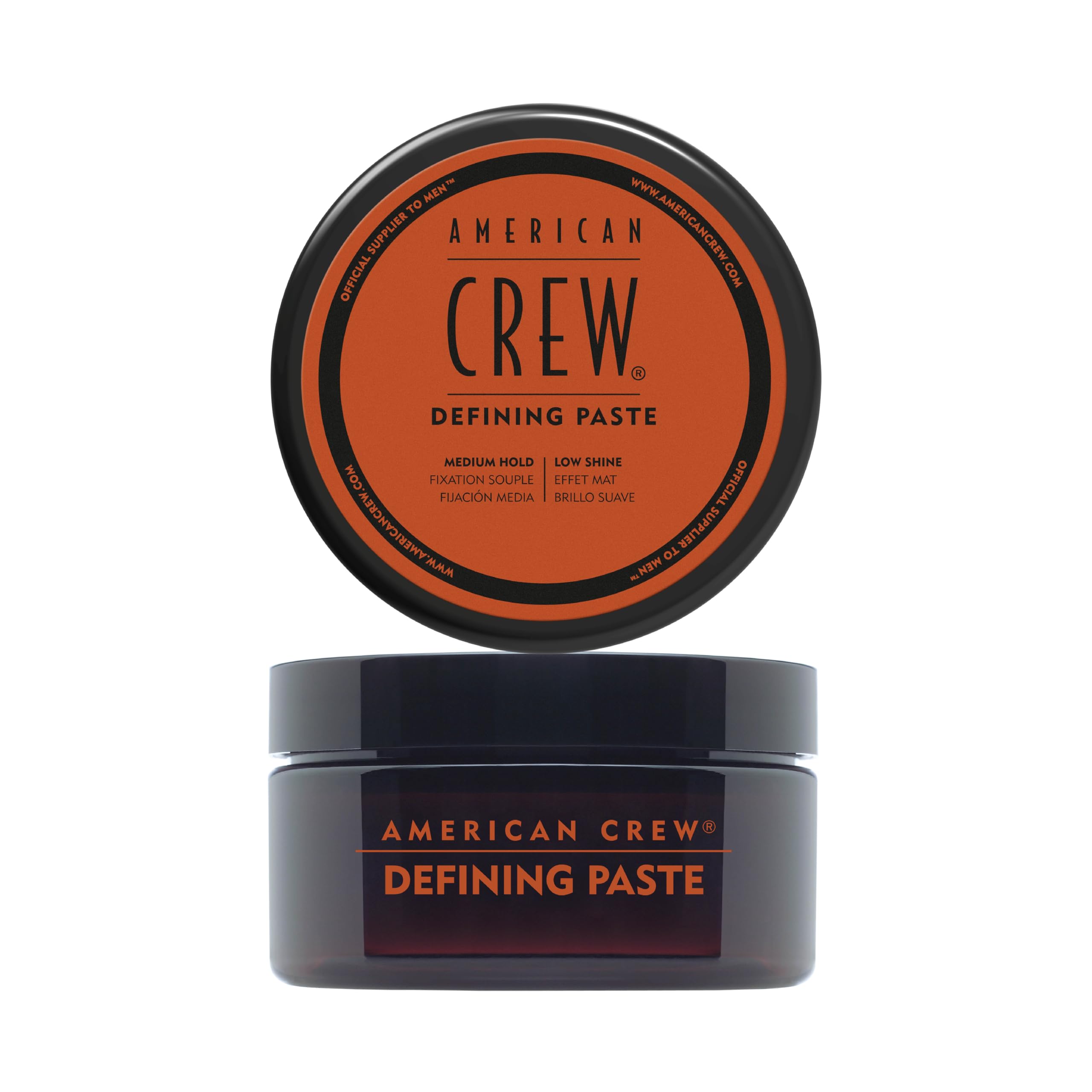 American Crew Defining Cera Pelo Hombre, Crema de Definición, Fijación Media y Brillo Suave, 85g (Paquete de 2)