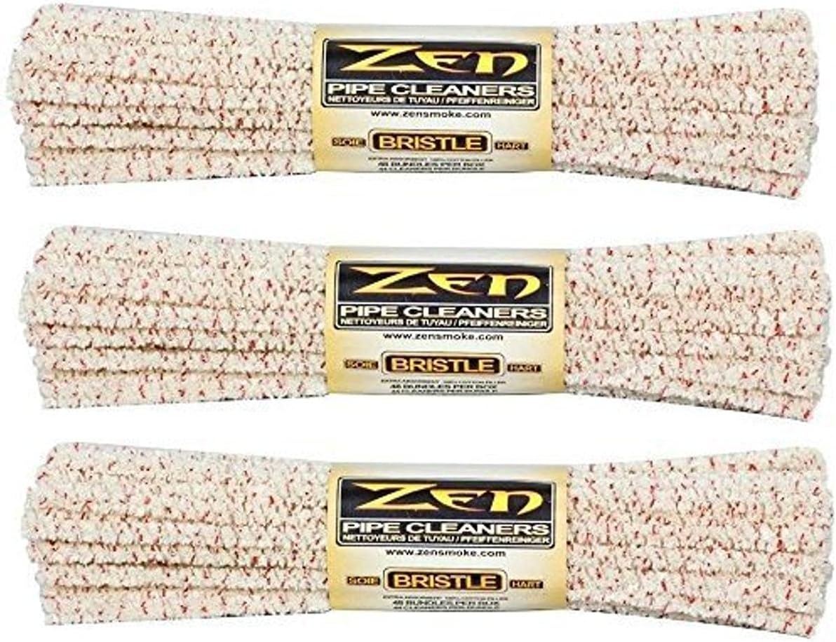 Bundles Zen Pipe Cleaners Hard Bristle, 132 Count (Pack of 3),Yellow
