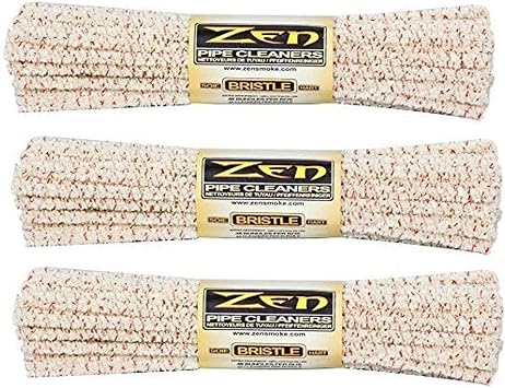 Zen Bundles Zen Pipe Cleaners Hard Bristle, 132 Count Pack of 3,Yellow