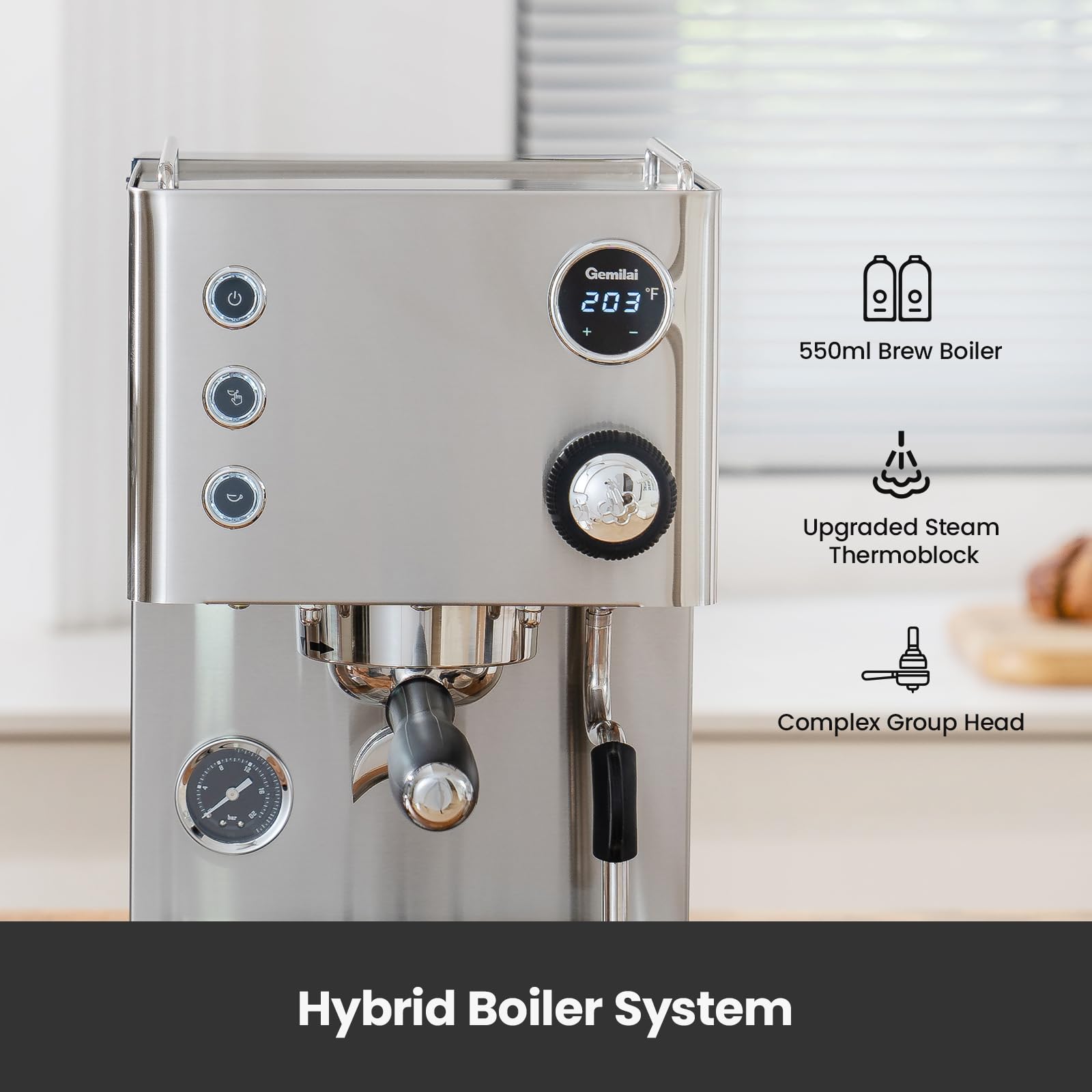 Gemilai 3650 中国製 58mm エスプレッソマシン　変圧器つき Gemilai 3650 中国製 58mm エスプレッソマシン変圧器つき