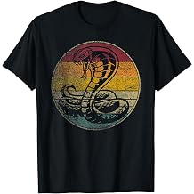 King Cobra Snake Shirt Sun Retro Vintage Reptile 80s Gift T-Shirt