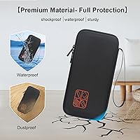 Vista 5 de Elonbo Funda de transporte para calculadora gráfica a color Texas Instruments TI-84 Plus CE/TI-84 Plus/TI-83 Plus/TI-83 Plus CE, bolsillo de malla