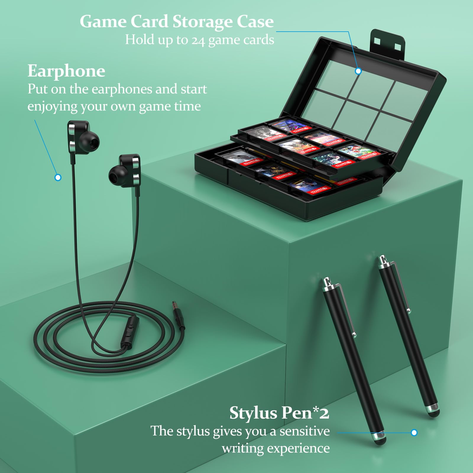 HEYSTOP Switch 2 Kits de Accesorios para Nintendo Switch 2,Funda para Nintendo Switch 2 Paquete Accesorios con Protector Pantalla Switch 2,Carcasa Switch 2,Case JoyCon,Cargador JoyCon,Funda Switch 2