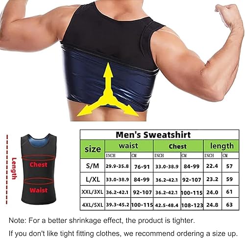 Miniatura 4 de HAIION CGTFY - Camiseta sin mangas de compresión de ginecomastia para hombre chaleco moldeador de cuerpo adelgazante