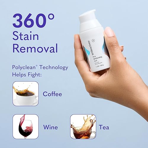 Vista 6 de Smileactives Gel blanqueador dental para pasta de dientes con peróxido de hidrógeno de grado clínico, removedor de manchas de dientes para dientes