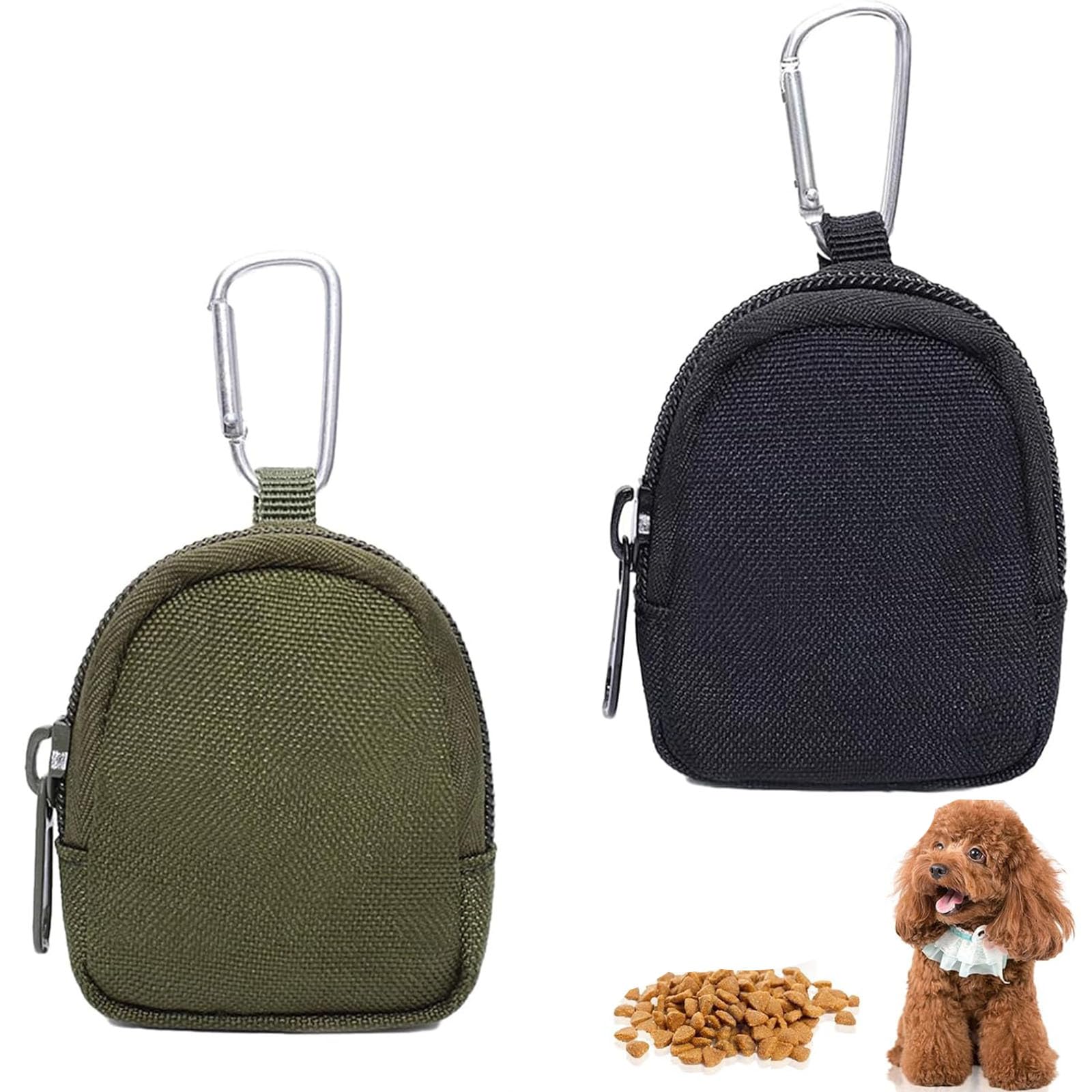 2PCS Treat Pouch Dog Training, Dog Treat Pouch for Hands Free Convenience During Outdoor Adventures and Daily Walks, Two Pack Portable Pet Treat Bag-image-4
