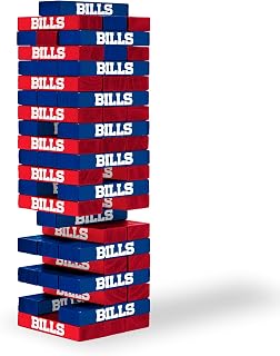 Wild Sports NFL Buffalo Bills Table Top Stackers Game , 3" x 1" x .5"
