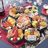 (12/30日お届け手配)【冷蔵 盛付済 おせち 解凍不要】東京日本ばし「大増」監修七段重 七蕾亀粋 [七段 51品目 約4～5人前]