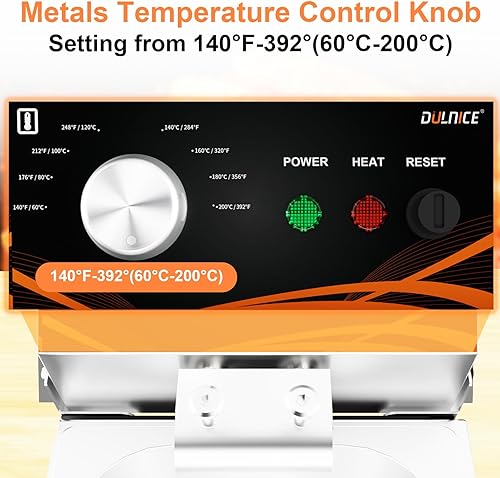 Miniatura 3 de Freidora eléctrica, freidora de acero inoxidable de 1500 W con cesta y limitador de seguridad de restablecimiento, termostato ajustable (140-392 F)