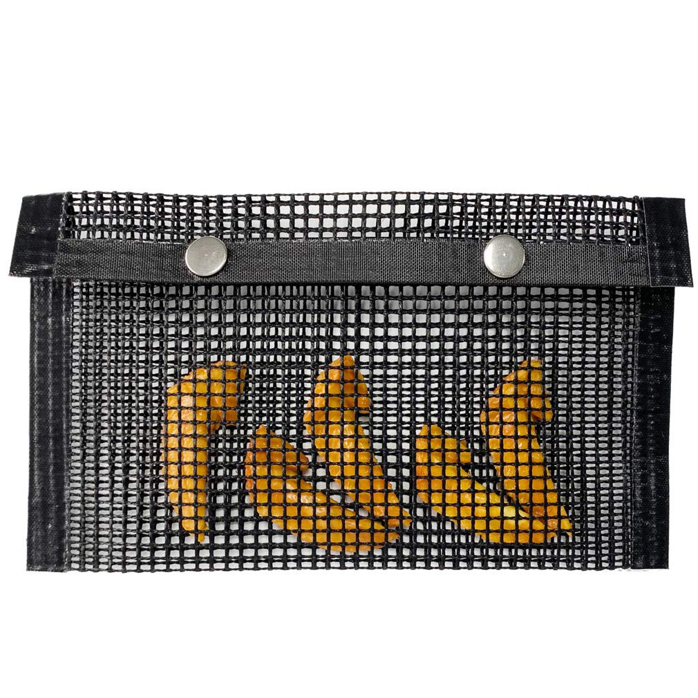 Ulalaza Non-Stick BBQ Grill Mesh Bag High Temperature Resistance Reusable and Easy to Clean Fish Grilling Pouch