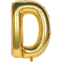 Folyo Balon D Harfi Helyum Balon 36 Cm Gold Renk - D Harf