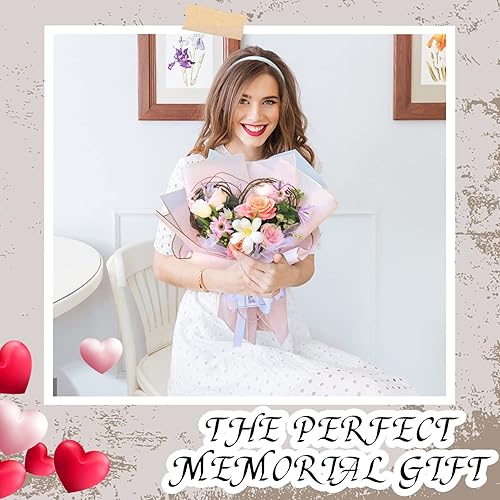 Miniatura 5 de CCINEE 20 hojas de papel de regalo de flores con borde dorado, material de embalaje de flores frescas impermeables, suministros de ramo de