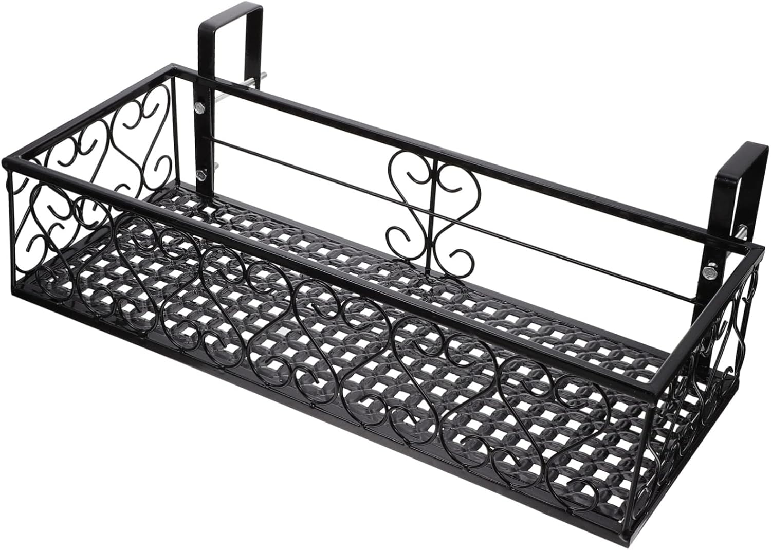 KESYOO 1Pc Hanging Flowerpot Rack Durable Art Flower Holder for Balcony Railing Space Saving Plant Display Shelf for Vertical Gardening High Load Bearing