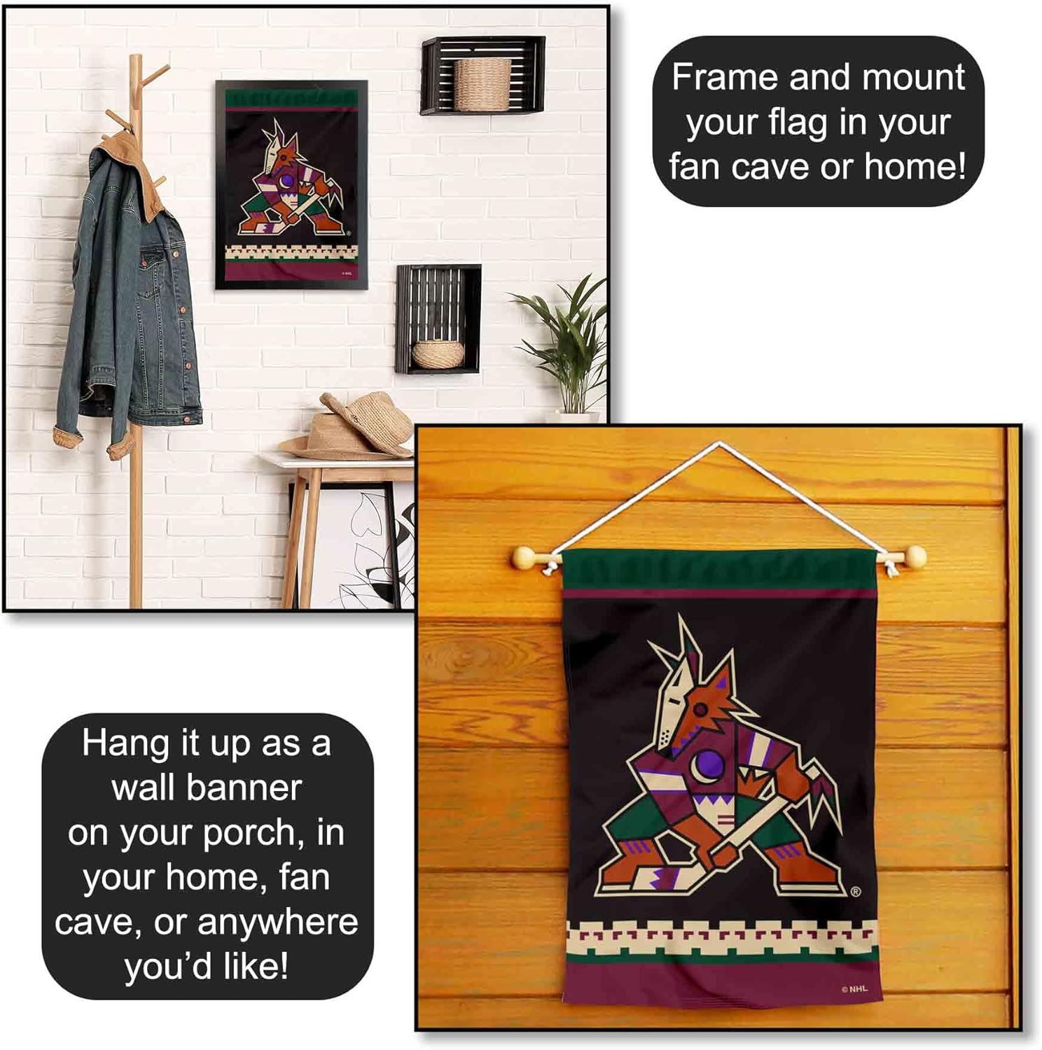 Coyotes Double Sided Garden Banner Flag - Image 5