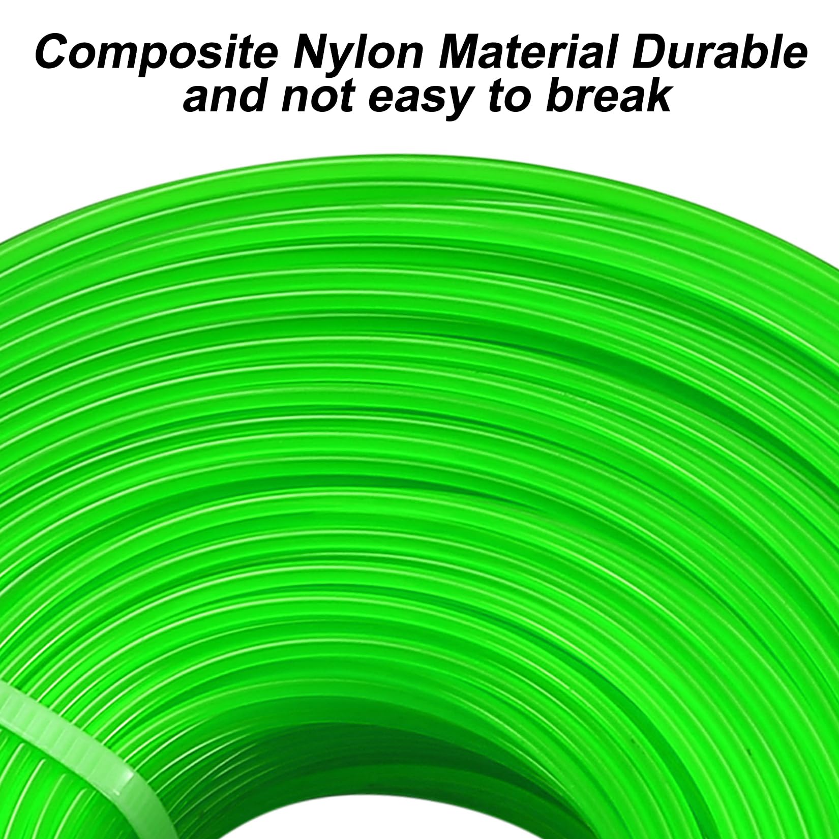2 Pz Filo per Decespugliatore, Filo in Nylon per Tagliabordi Professionale, 1,6 mm x 100 m Fili per Decespugliatori Tondo, per Parco Giardino, Prato, Colore Blu, Verde, 200 metri in totale