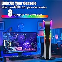 Vista 2 de SIKEMAY Kit de tira de luz para consola PS5, luz LED PS5 RGB con 8 colores 400 efectos de luz compatibles con edición digital y disco, accesorios