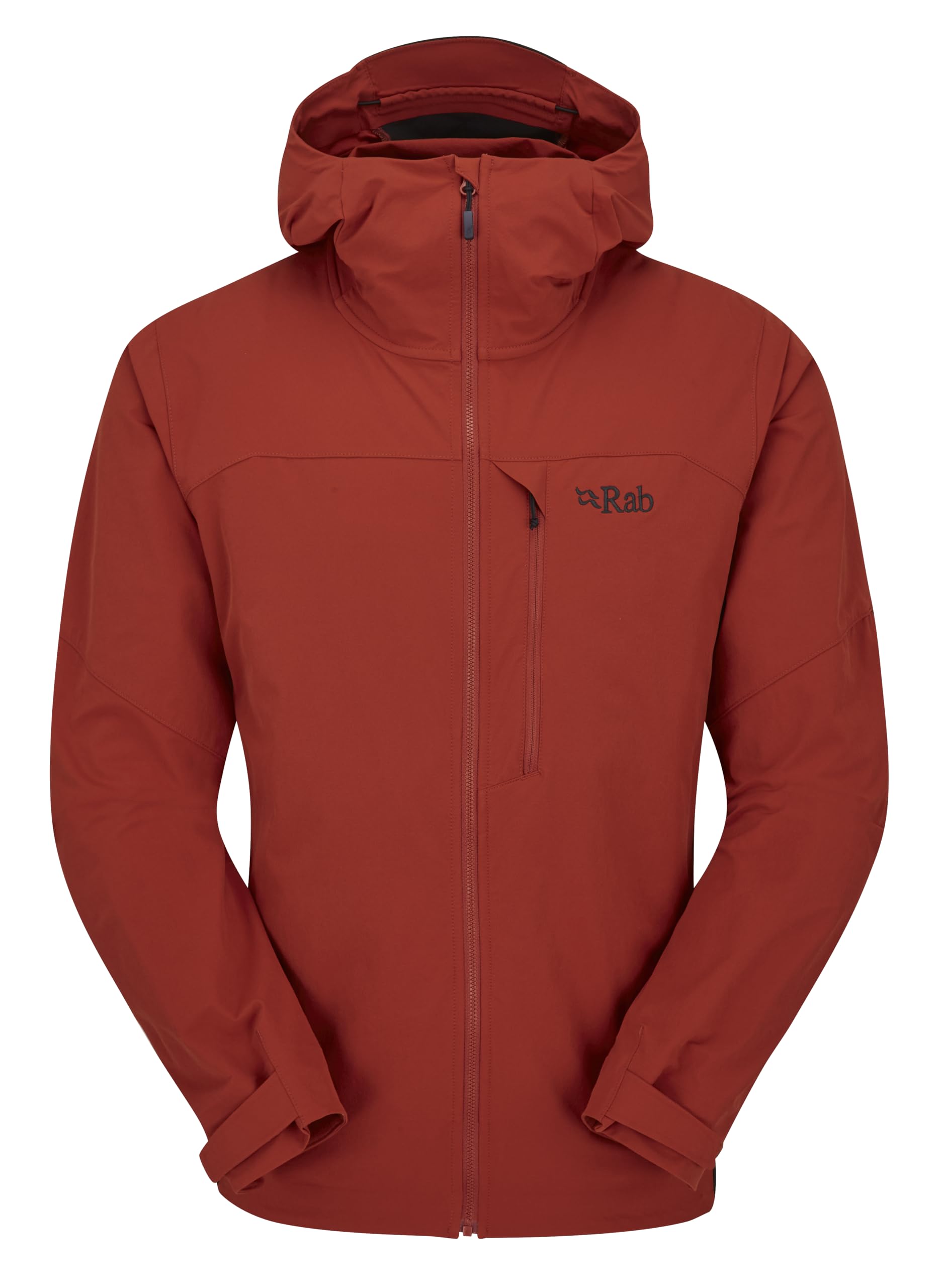 Rab Men’s Torque Jacket Softshell Coat for Trekking & Climbing - Tuscan Red - Medium