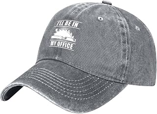 Woodworker I'll Be in My Office Funny Baseball Hats Performance Portable Breathable Golf Hats for Men Mens Curved Bill Baseball Caps for Golf