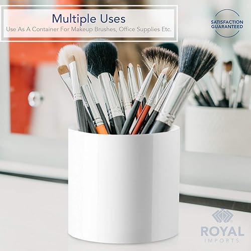 Miniatura 4 de Royal Imports Cilindros de jarrones acrílicos de flores, exhibición decorativa de centro de mesa para el hogar o la boda, plástico irrompible, 6