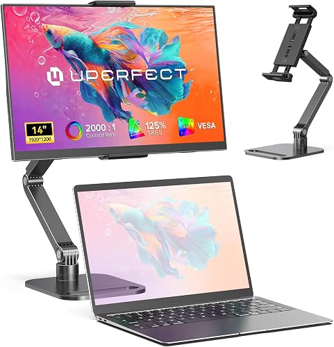 UPERFECT Portable Monitor, 14" 125% sRGB Ultra-Slim Laptop Display