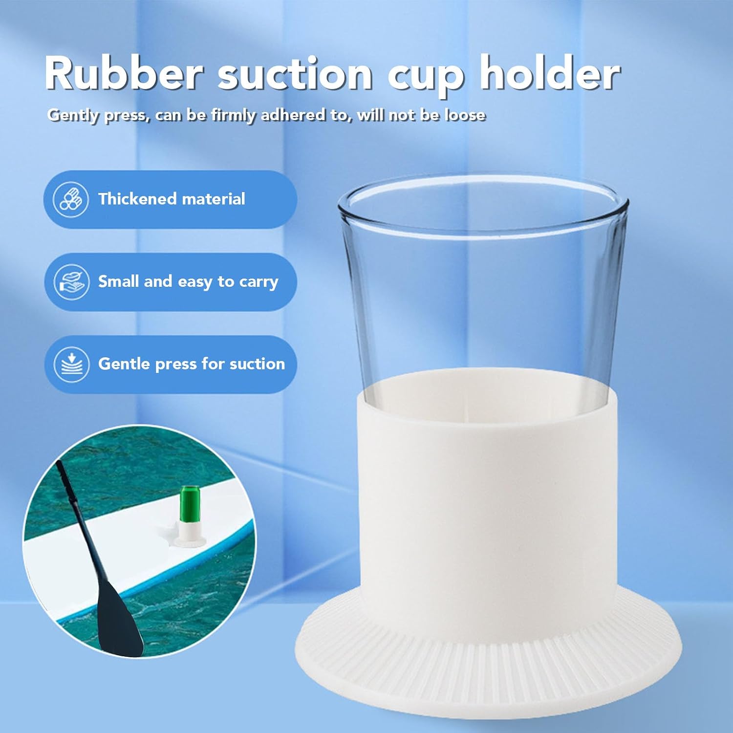 Desk Cup Holder, Drink Holder Table Coaster Cup Holder for Table Desk Boat Couch, RV Cup Holder TPE Rubber Strong Suction Slip Anti Spill Drink Holder for Boat Yacht Car