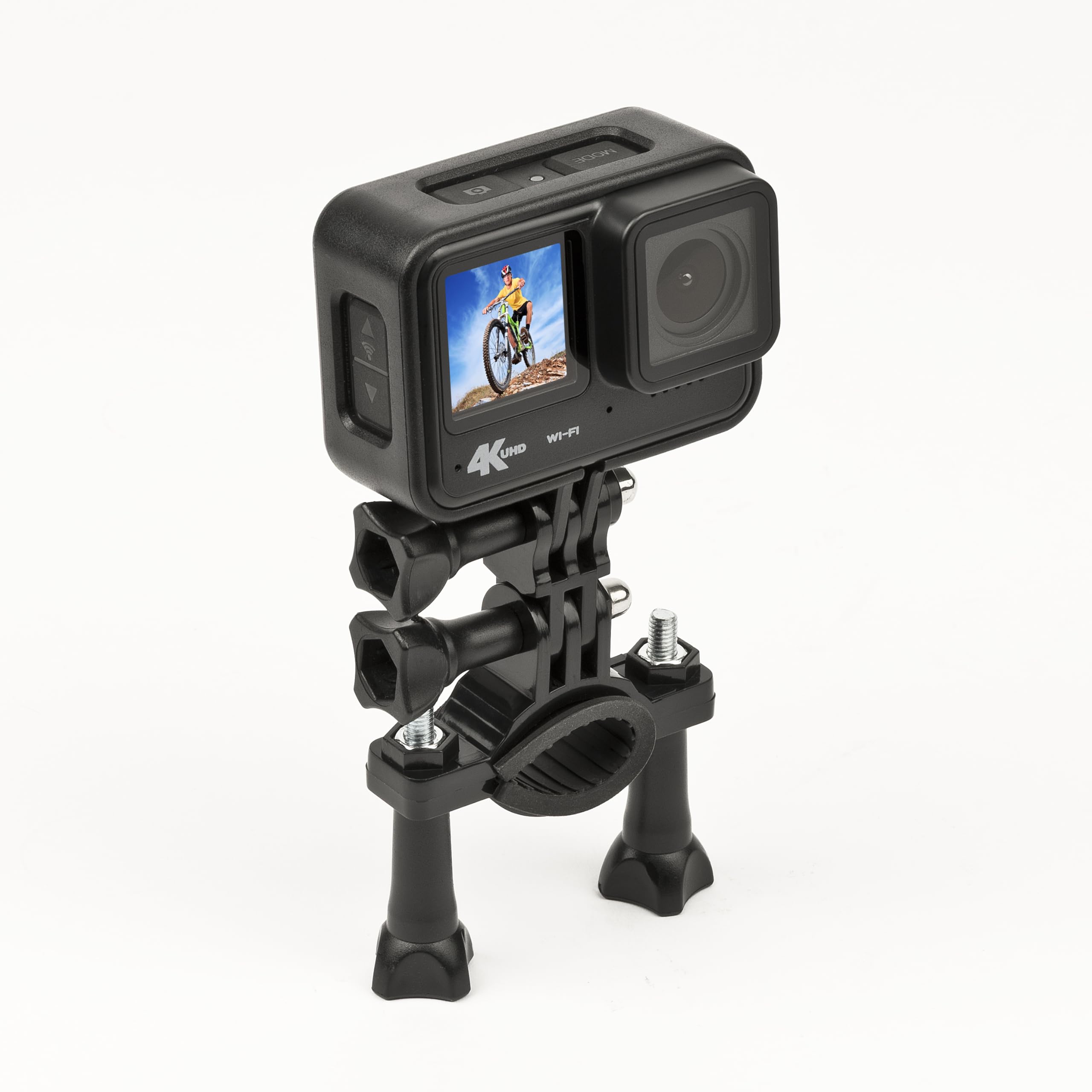 Action Cam Trevi GO 2600 4K - Doppio Display WiFi Impermeabile 21m Con Kit Accessori