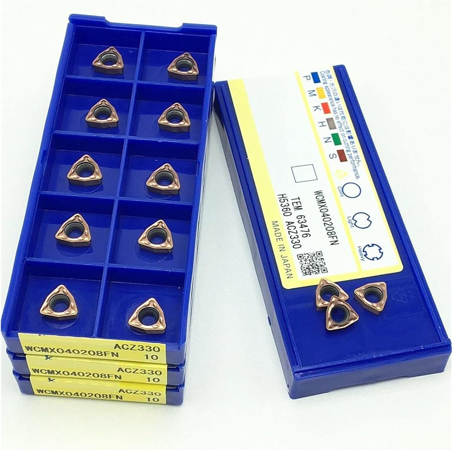 Carbide Milling Cutter U-shaped Drill WCMX040208 ACZ330 WCMX040208FN Carbide Blade Milling Cutter CNC Tool Grooving WCMX 040208 (Angle : WCMX040208FN ACZ330, Insert Width(mm) : 10PCS(1box))