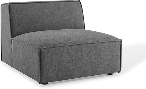 Miniatura 3 de Modway EEI-3872-CHA Restore - Sofá seccional sin brazos, color carbón