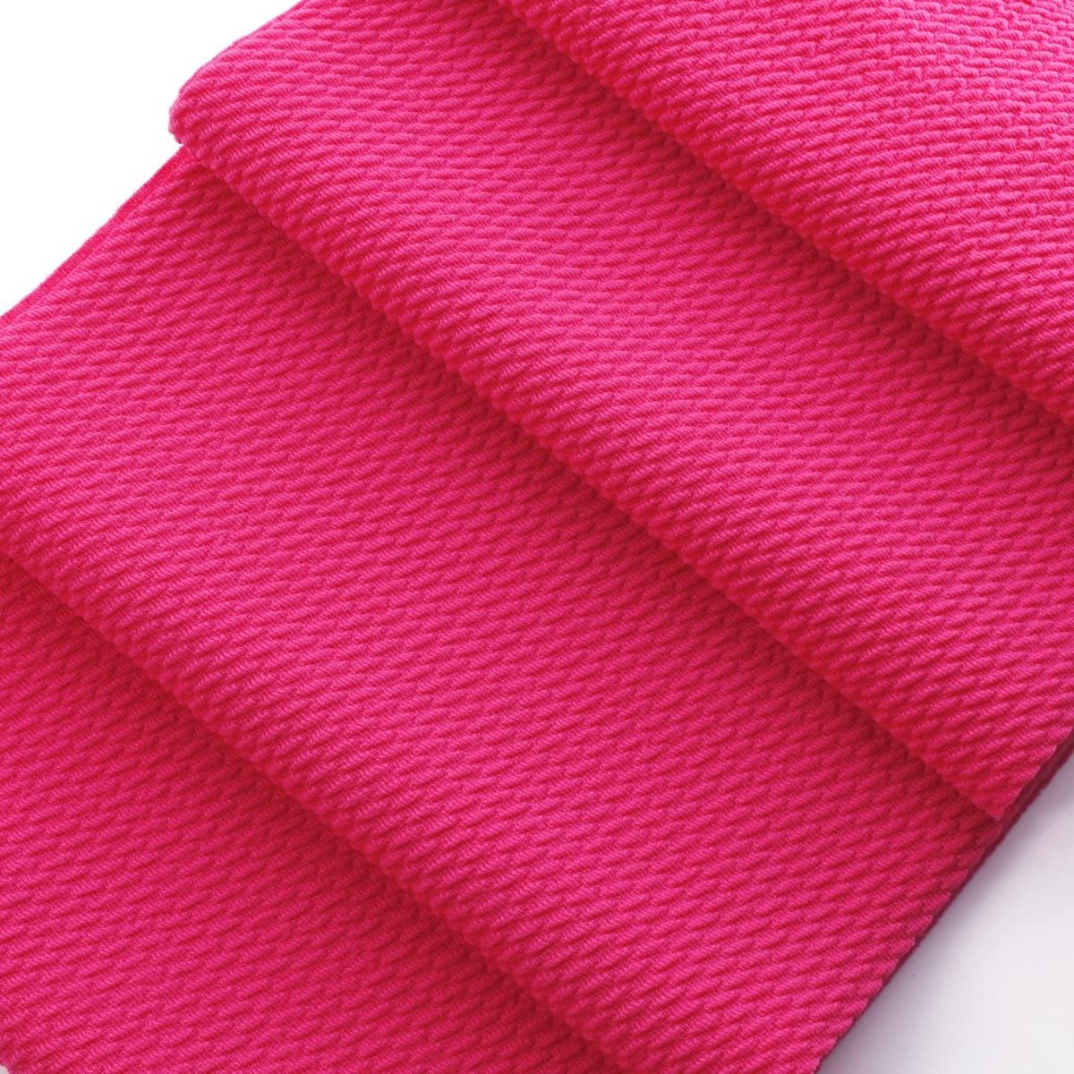Liverpool Bullet Fabric Textured Knit Jersey 4 Way Stretch - Shocking Pink 6 Inch Strip