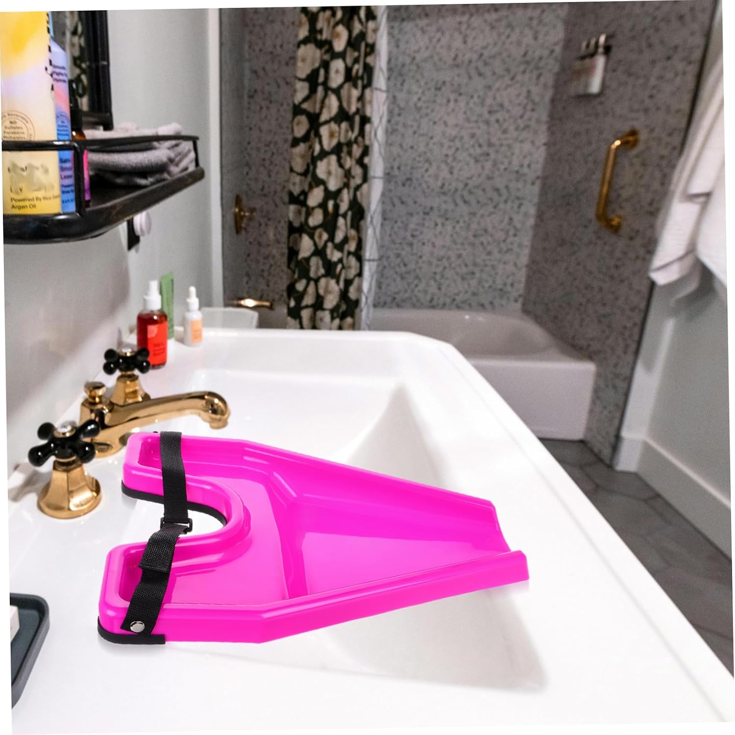 BESTYASH Portable Shampoo Basin for Salon Home Quick Convenient Hair Washing Tray Ergonomic Shampoo Board for Dry Clothes Fast Rinse Plastic Tray for Hair Salons Home Use