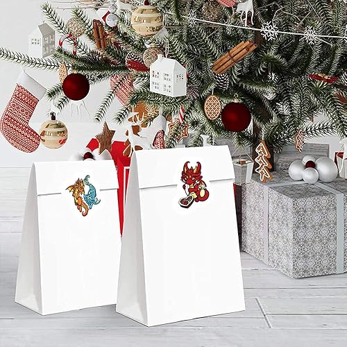 Miniatura 4 de Calcomanías de dragones 500 unidades 8 rollos de calcomanías de dibujos animados coloridos autoadhesivos para niños niñas niños suministros de