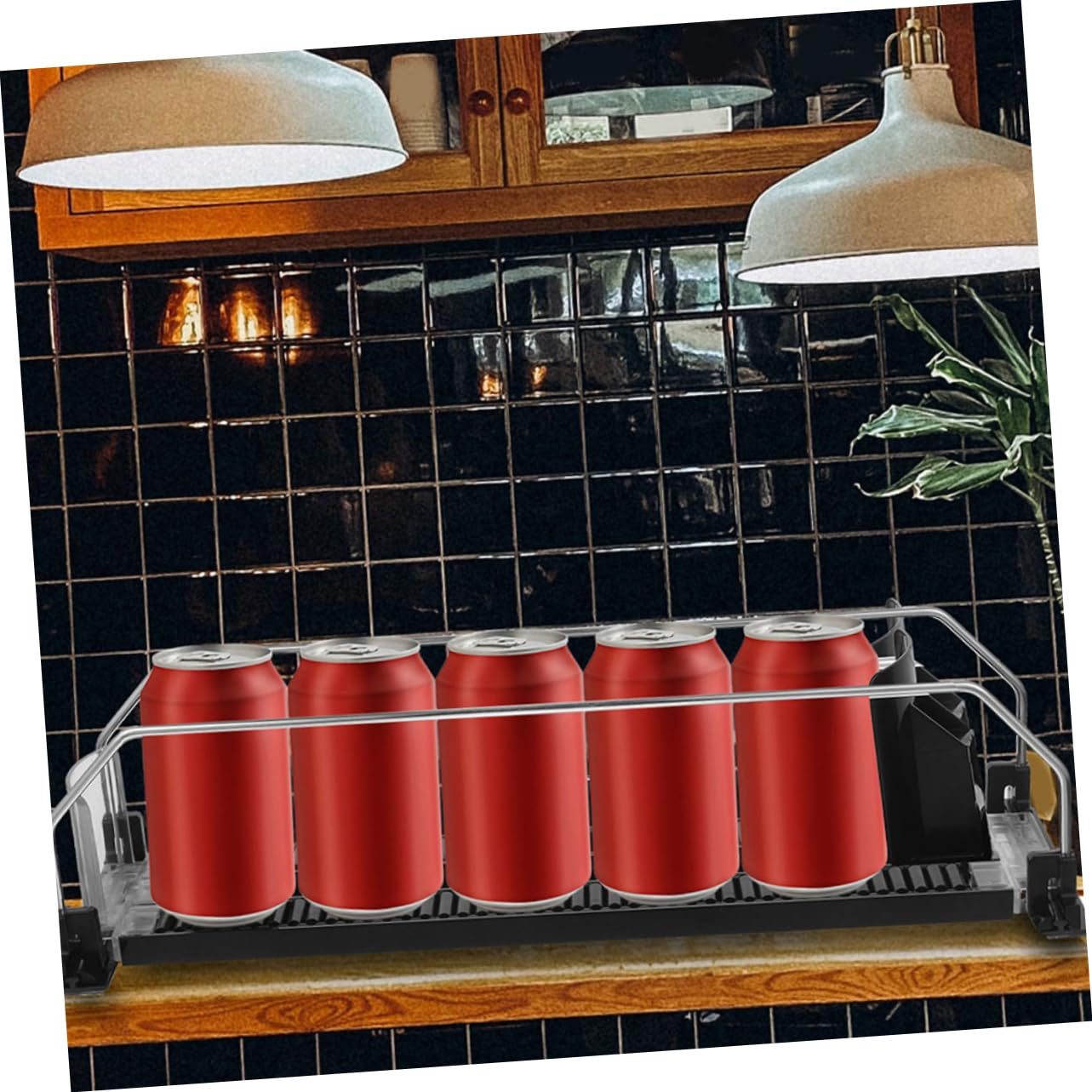 3pcs Automatic Soda Can Dispenser for Refrigerator Stackable Pantry Organizer Cold Drink Fridge Storage