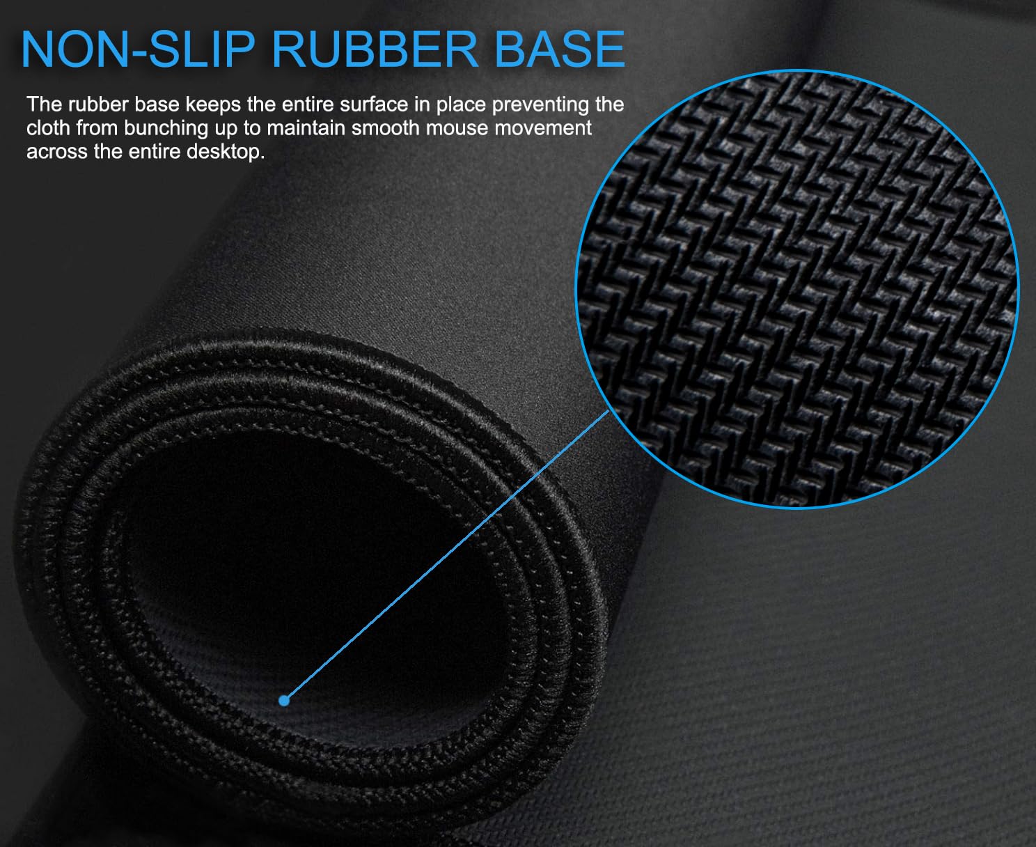 Alfombrilla de Mouse Grande para Juegos con Base de Goma Antideslizante, Alfombrilla de Mouse de Escritorio Extra Grande Impermeable con Bordes cosidos, Alfombrilla Larga XXL para Teclado de